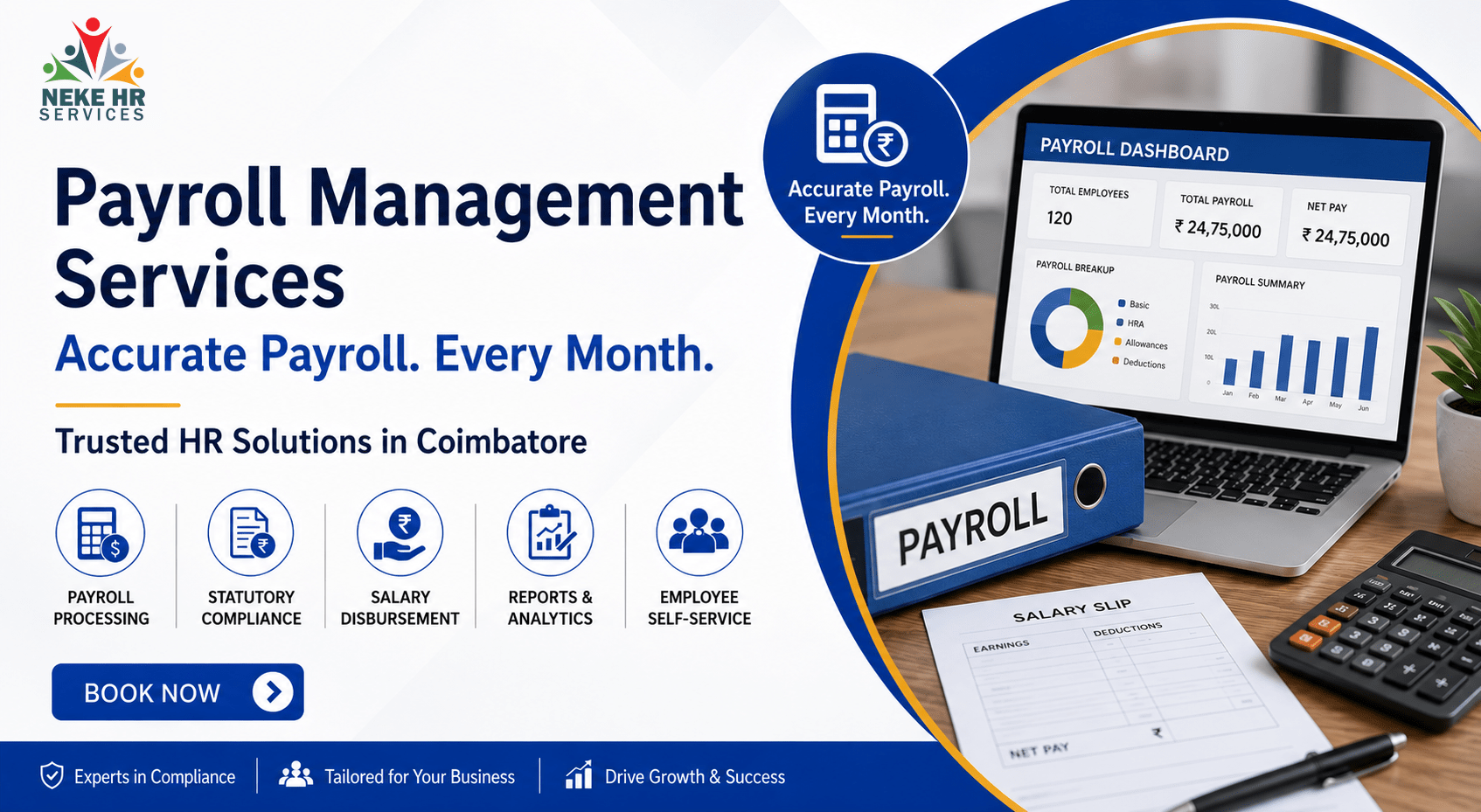 Neke HR Services - Payroll Management services in Coimbatore